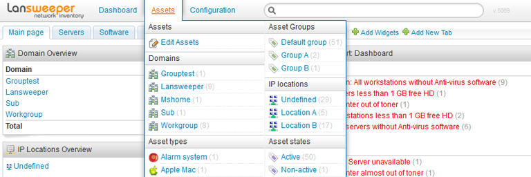 lansweeper software report